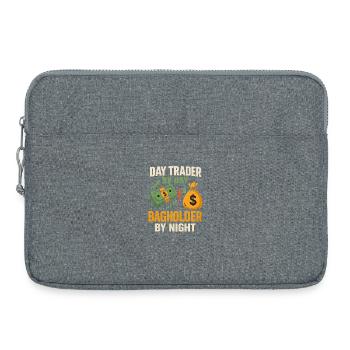 Day Trader Bagholder by Night Invsetment  - Laptop bag 15" - heather grey - Front