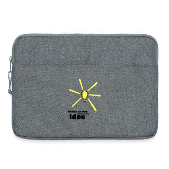 Bad idea - Laptop bag 15" - heather grey - Front