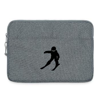 ski school - Laptop bag 15" - heather grey - Front
