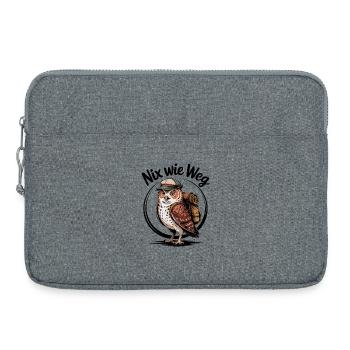 Let's get away WanderEule - Laptop bag 15" - heather grey - Front