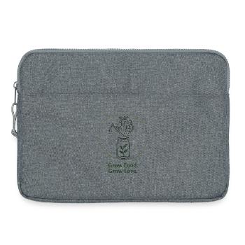 Horticulture biologique, agriculture durable - Sacoche pour ordinateur portable 15 pouces - gris chiné - Devant