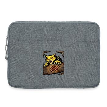 Illustration des wilden Katzenkratzangriffs - Laptoptasche 15" - Grau meliert - Vorne