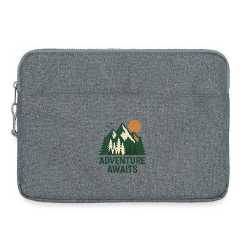 Adventure Forest Mountain Landscape - Laptop bag 15" - heather grey - Front