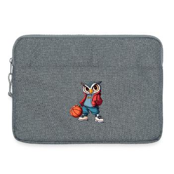 Owls Basketball Bird - Sacoche pour ordinateur portable 15 pouces - gris chiné - Devant