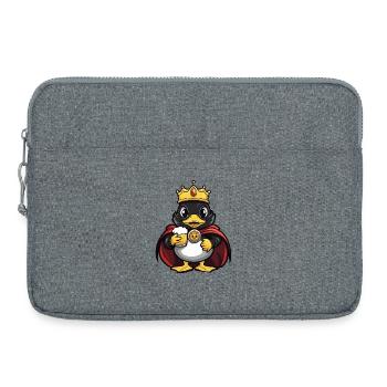 Roi de la Bière au Canard - Sacoche pour ordinateur portable 15 pouces - gris chiné - Devant