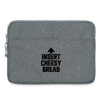 Pain au fromage (plat préféré) - Sacoche pour ordinateur portable 15 pouces - gris chiné - Devant