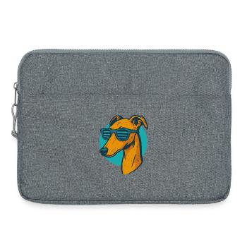 Greyhound, Galgo Sunglasses Pop Art - Laptop bag 15" - heather grey - Front