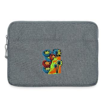 Côte du Portugal - Sacoche pour ordinateur portable 15 pouces - gris chiné - Devant