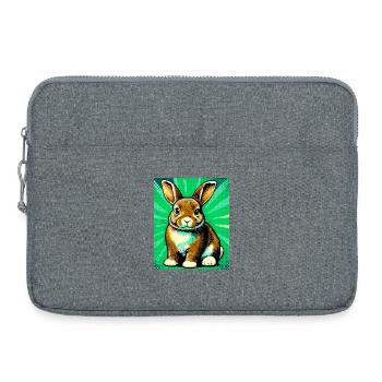 rabbit - Laptop bag 15" - heather grey - Front