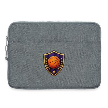 Basketball Shield Laurel - Laptop bag 15" - heather grey - Front