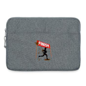Mud Run Finisher Männer - Laptoptasche 15" - Grau meliert - Vorne