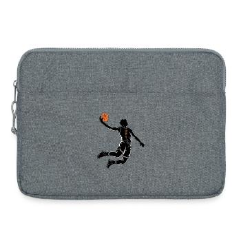 Motivation basketball japonais - Sacoche pour ordinateur portable 15 pouces - gris chiné - Devant