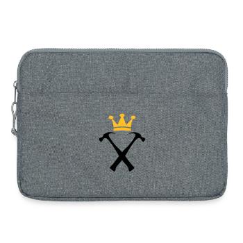 Le Roi des Bricoleurs - Sacoche pour ordinateur portable 15 pouces - gris chiné - Devant