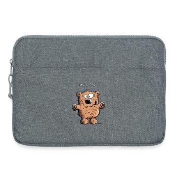 Hug Me Bear - Laptop bag 15" - heather grey - Front