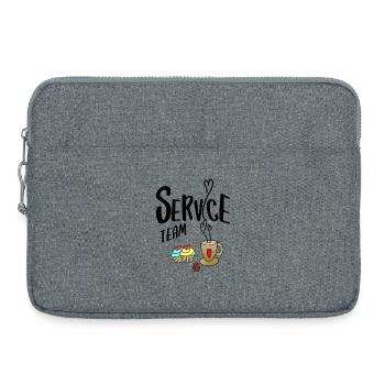 Équipe de service - Sacoche pour ordinateur portable 15 pouces - gris chiné - Devant