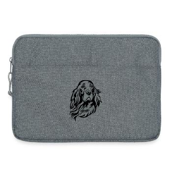 Irish Setter Kopf - Sacoche pour ordinateur portable 15 pouces - gris chiné - Devant