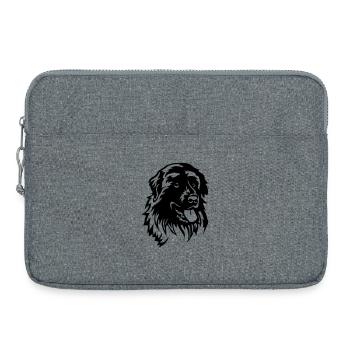 Estrela Tête de chien de montagne - Sacoche pour ordinateur portable 15 pouces - gris chiné - Devant