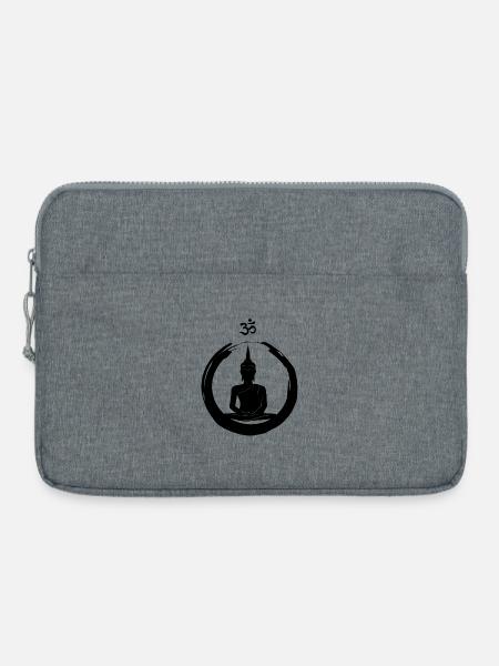 OM spirituell - Laptoptasche 15" - Grau meliert