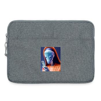 Alien Selfie Streetwear - Sacoche pour ordinateur portable 15 pouces - gris chiné - Devant