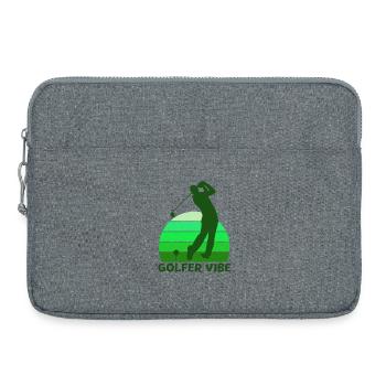 Golf, Golfer, Golfer Vibe - Laptop bag 15" - heather grey - Front