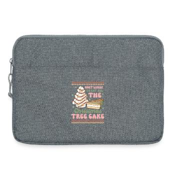Hässlicher Weihnachtspullover - Laptoptasche 15" - Grau meliert - Vorne