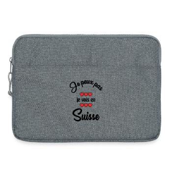 SCHWEIZ. ICH KANN NICHT - Laptoptasche 15" - Grau meliert - Vorne