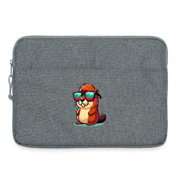 Bieber - Laptoptasche 15" - Grau meliert - Vorne