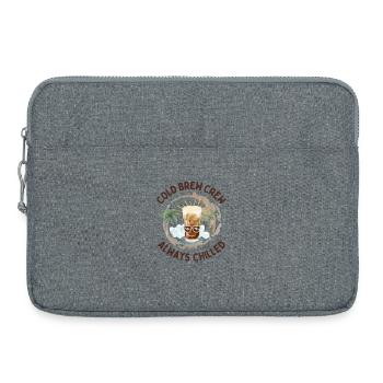 Cold Brew Crew – Always Chilled Coffee Design - Laptoptasche 15" - Grau meliert - Vorne