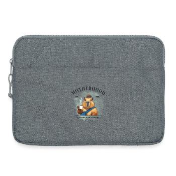 Capymama Mode Activated – Motherhood 2026 - Laptoptasche 15" - Grau meliert - Vorne