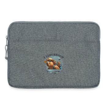 Fatherhood 2026 Raising Tiny Human Like a Capybara - Laptoptasche 15" - Grau meliert - Vorne
