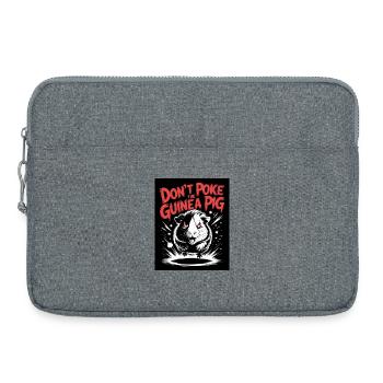 Avertissement concernant les cochons d'Inde dangereux - Sacoche pour ordinateur portable 15 pouces - gris chiné - Devant