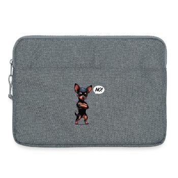 No Miniature Pinscher Pinscher Pinscher Owner - Laptop bag 15" - heather grey - Front