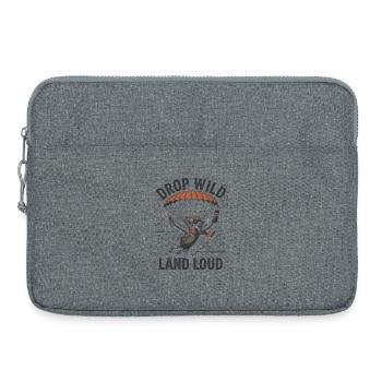 Drop Wild Land Loud - Laptop bag 15" - heather grey - Front