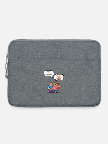 Pizza Peperoni Streit - Laptoptasche 15" - Grau meliert