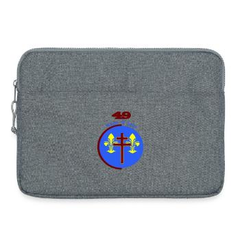 Maine et Loire 49 Logo neu interpretiert - Laptoptasche 15" - Grau meliert - Vorne