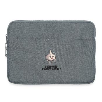 Garlic Lady - Confident Caricature - Laptop bag 15" - heather grey - Front