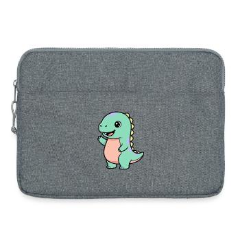 Doux petit dragon - Sacoche pour ordinateur portable 15 pouces - gris chiné - Devant