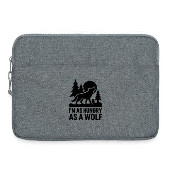 hungry wolf hungrig - Laptoptasche 15" - Grau meliert - Vorne