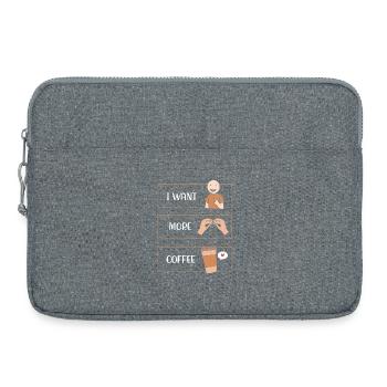 SLP Gebärdensprache AAC Kommunikation - Laptoptasche 15" - Grau meliert - Vorne