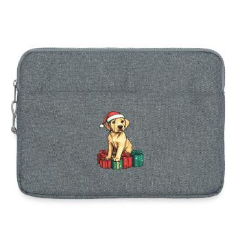 Chiens Labrador Cadeaux de Noël - Sacoche pour ordinateur portable 15 pouces - gris chiné - Devant