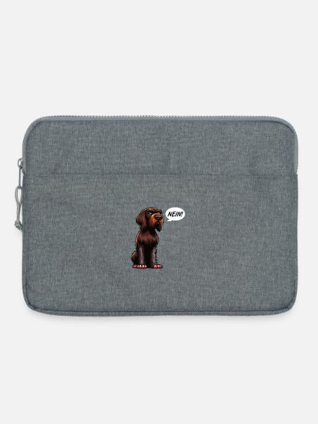Nein Deutsch Drahthaar Deutsch-Drahthaar Besitzer - Laptoptasche 15" - Grau meliert