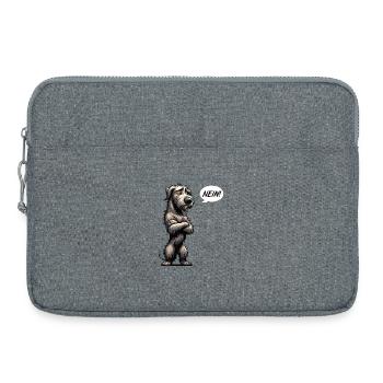 No Irish Wolfhound Wolfhound Owner - Laptop bag 15" - heather grey - Front