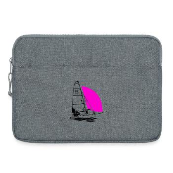 RS 500 Régate de dériveurs à voile voile de couleur - Sacoche pour ordinateur portable 15 pouces - gris chiné - Devant