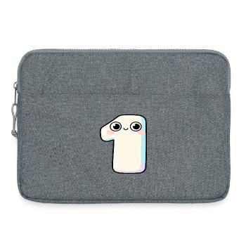 Nummer Eins Kawaii-Pastel - Laptoptasche 15" - Grau meliert - Vorne