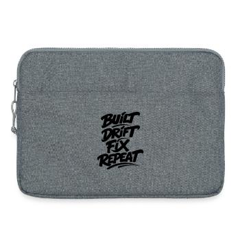 Build Drift Fix Repeat v2 - Sacoche pour ordinateur portable 15 pouces - gris chiné - Devant