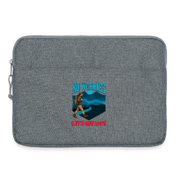 Pas de souci, on se perd - Sacoche pour ordinateur portable 15 pouces - gris chiné - Devant
