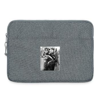 Freiheit unter Bedrohung - Laptoptasche 15" - Grau meliert - Vorne