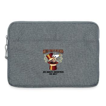 My gross salary magic trick - Laptop bag 15" - heather grey - Front