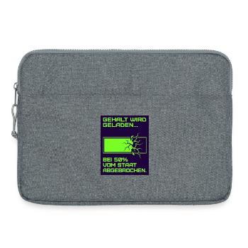 Loading salary - Laptop bag 15" - heather grey - Front