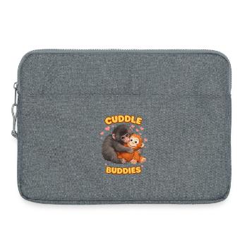 punch the monkey - Laptoptasche 15" - Grau meliert - Vorne